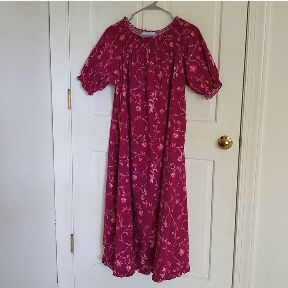 Hill House Caroline Nap Dress Burgundy floral 2XL - like new condition!